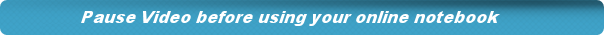 Pause Video before using online notepad